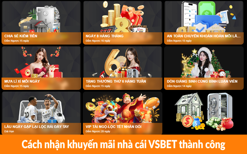 Cách nhận khuyến mãi nhà cái VSBET thành công